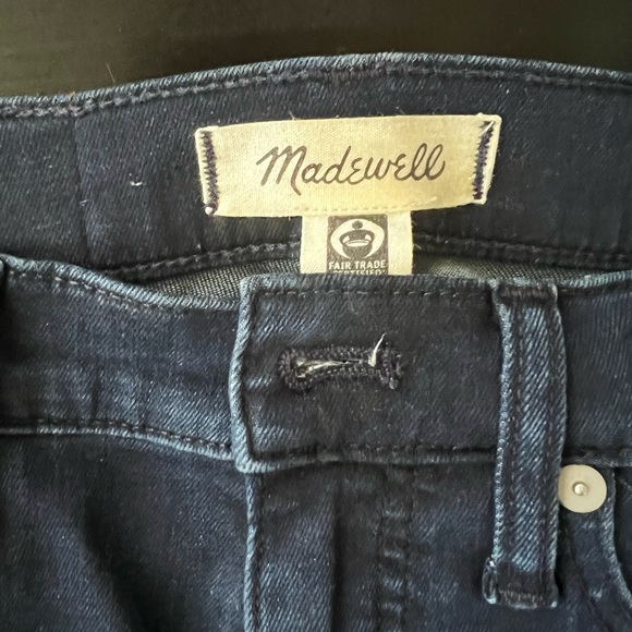 Madewell Dark Wash Stretch Stovepipe Jeans 25P - Picture 3 of 5